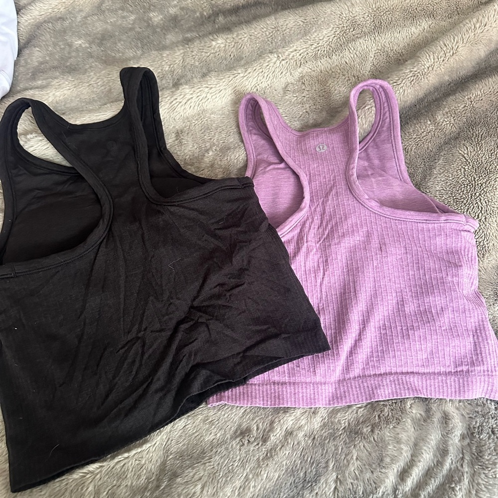 2 Racerback Lululemon Tanks - Picture 2 of 2